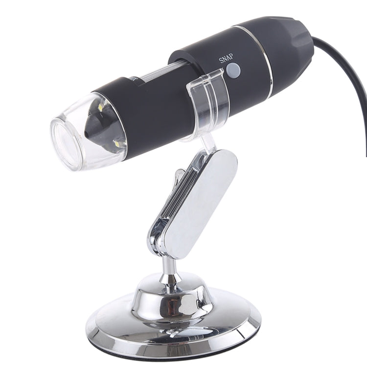 USB 放大鏡 HD 0.3MP 影像感測器 2560x1920P USB 數位顯微鏡，配備 8 顆 LED 與專業支架
