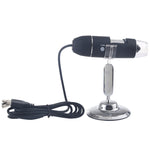 USB 放大鏡 HD 0.3MP 影像感測器 2560x1920P USB 數位顯微鏡，配備 8 顆 LED 與專業支架