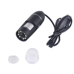 USB 放大鏡 HD 0.3MP 影像感測器 2560x1920P USB 數位顯微鏡，配備 8 顆 LED 與專業支架