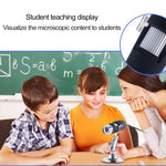 USB 放大鏡 HD 0.3MP 影像感測器 2560x1920P USB 數位顯微鏡，配備 8 顆 LED 與專業支架