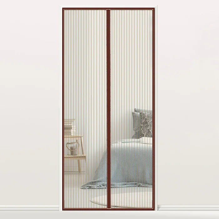 磁性門簾防蚊紗門簾，尺寸：190x100cm，尺寸：190x100cm（黑色），尺寸：190x100cm（咖啡色），尺寸：190x100cm（米色），尺寸：190x100cm（白色）
