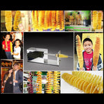不銹鋼電動龍捲風馬鈴薯塔起重機，歐規插頭，電動