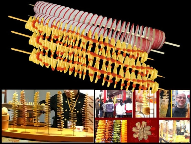 528-1手動扭曲馬鈴薯切割器，薯片切片器，高品質薯條切割器，手動拉伸