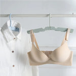 可折疊衣架晾衣架，帶 4 個隱藏夾，適用於家用/旅行，隨機顏色發貨，可折疊衣架
