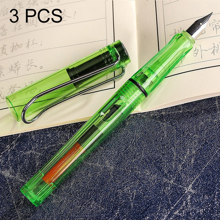 3件套學校辦公超細鈦合金筆尖透明活塞鋼筆（黑色），隨機發貨（0.5mm/0.38mm筆尖），HC3328B，HC3328E，HC3328F，HC3328G，HC3328L，HC3328LG，HC3328P，HC3328R，HC3328TE，HC3328TG，HC3328TH，HC3328TL，HC3328TT
