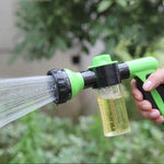 多功能汽車泡沫水槍花園澆水工具寵物淋浴灑水器，隨機顏色發貨，無水管，水槍
