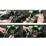 多功能汽車泡沫水槍花園澆水工具寵物淋浴灑水器，隨機顏色發貨，無水管，水槍