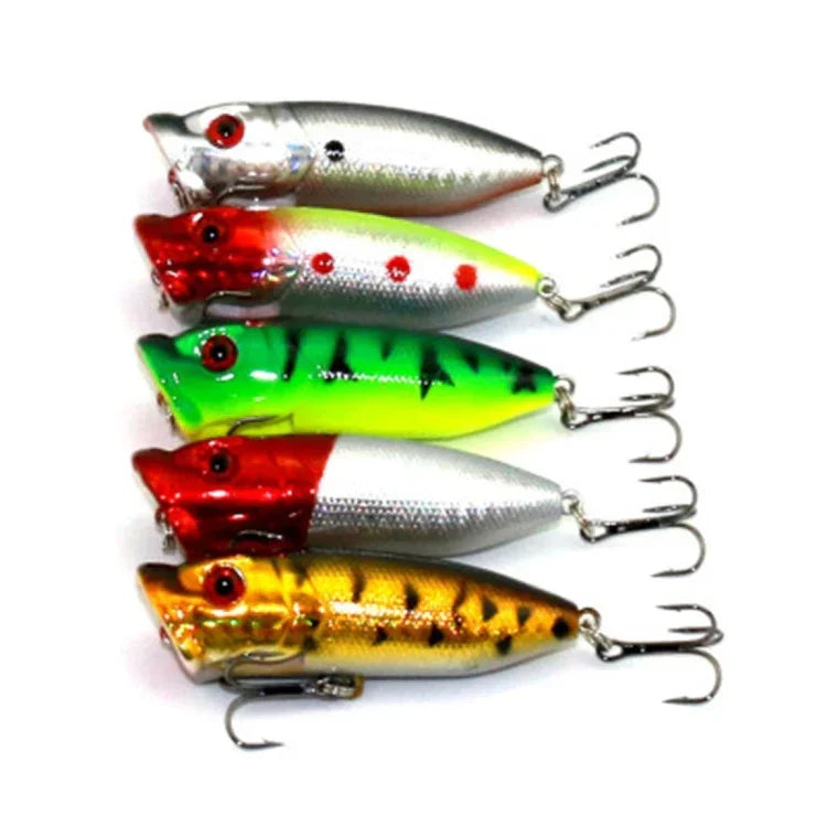 HENGJIA 人工彈跳釣魚餌 環保釣魚餌帶鉤，長度：6.5 cm，隨機顏色發貨，長度：6.5cm