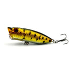 HENGJIA Artificial Popper Fishing Lures Environmentally Friendly Fishing Bait with Hooks, Length: 6.5 cm, Random Color Delivery, Length: 6.5cm