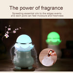4W USB 充電夜光珍珠超聲波香薰加濕器，帶 LED 彩色燈，適用於家用/辦公，水箱容量：95ml，DC 5V