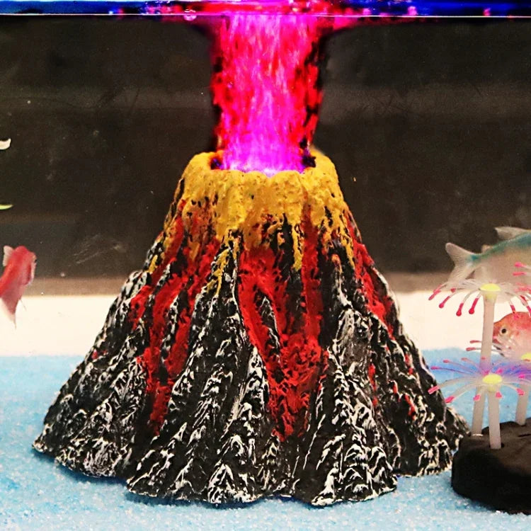 仿真樹植物草魚缸裝飾 火山岩景觀 創意假山樹脂裝飾 水族空氣泵，尺寸:S，8.5*5.5*2.0公分，尺寸:S，8.5*5.5*2.0公分