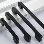 6613-224 Simple Cabinet Door Handle Drawer Wardrobe Zinc Alloy Handle, 6613-224(Black Red)