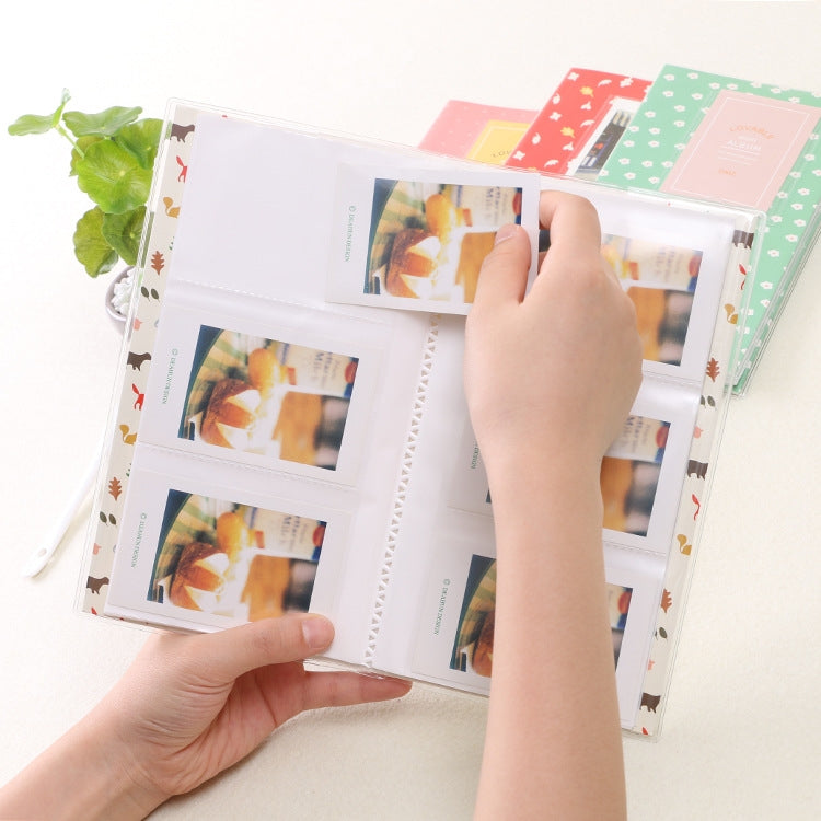 3 吋 DIY 創意插入式迷你精美相冊，四葉草圖案，多樹乾燥圖案，森林鹿圖案，鐵塔圖案，小燕子圖案，大白圖案