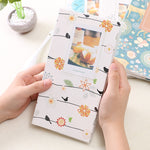 3 吋 DIY 創意插入式迷你精美相冊，四葉草圖案，多樹乾燥圖案，森林鹿圖案，鐵塔圖案，小燕子圖案，大白圖案