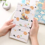 3 吋 DIY 創意插入式迷你精美相冊，四葉草圖案，多樹乾燥圖案，森林鹿圖案，鐵塔圖案，小燕子圖案，大白圖案