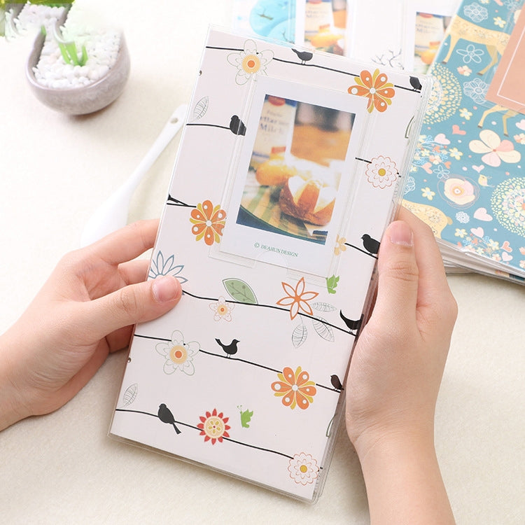 3 吋 DIY 創意插入式迷你精美相冊，四葉草圖案，多樹乾燥圖案，森林鹿圖案，鐵塔圖案，小燕子圖案，大白圖案