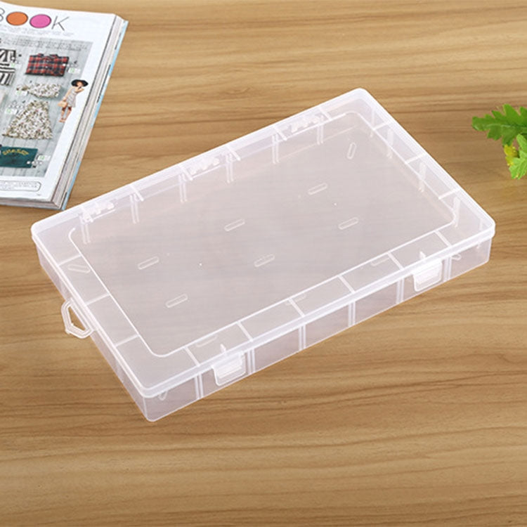 塑膠收納盒28格可拆卸格子珠寶耳環釣魚鉤小配件收納箱