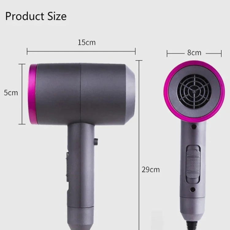 家用大功率靜音吹風機，恆溫冷熱負離子吹風機，歐規插頭