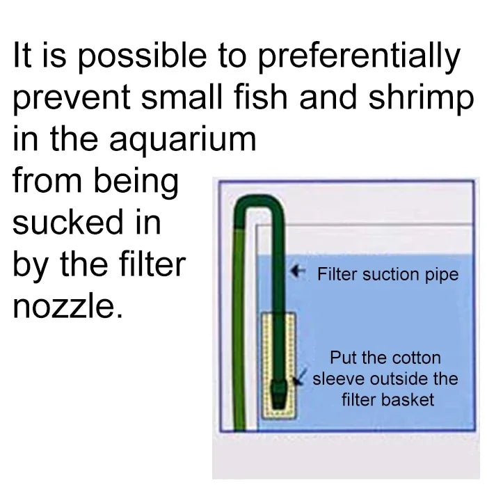 10 件特別保護棉套用於水族過濾器吸入口，內徑：22mm，內徑：22mm