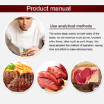 48針超尖銳不鏽鋼刀片肉類嫩化器，適用雞肉、牛排、牛肉、豬肉、魚肉，15x11.3x3.5cm