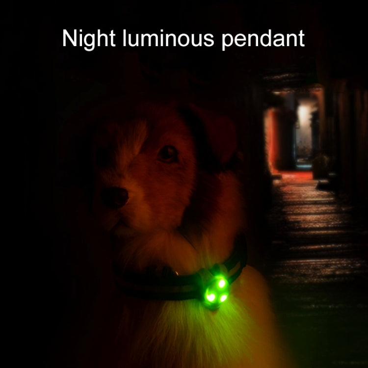 LED夜燈寵物安全頸圈 矽膠吊飾