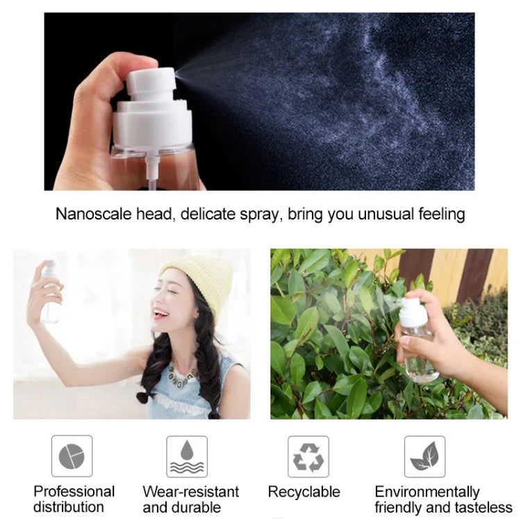 10 件便攜可重填塑膠細霧香水噴霧瓶 透明空噴霧瓶，30ml，30ml