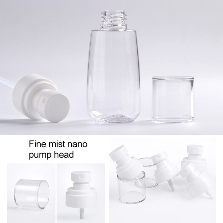 10 件便攜可重填塑膠細霧香水噴霧瓶 透明空噴霧瓶，60ml，60ml