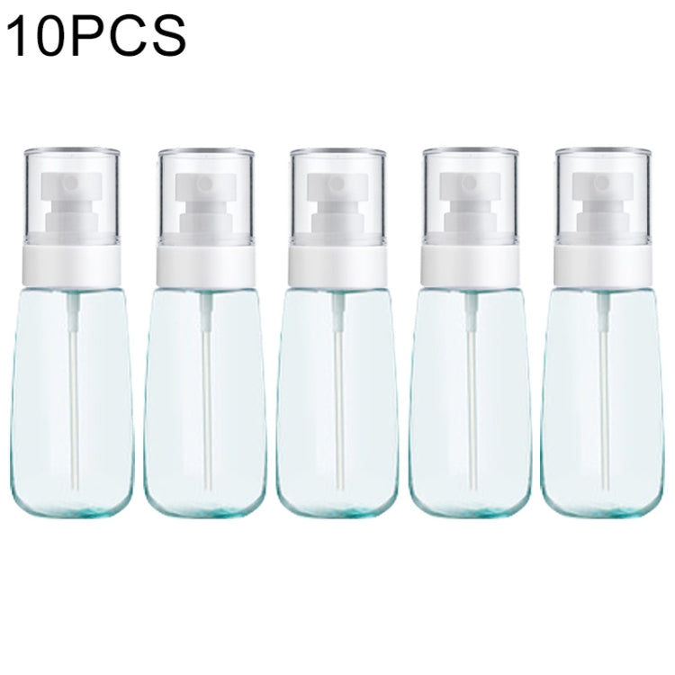 10 件便攜可重填塑膠細霧香水噴霧瓶 透明空噴霧瓶，60ml，60ml
