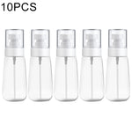 10 件便攜可重填塑膠細霧香水噴霧瓶 透明空噴霧瓶，60ml，60ml