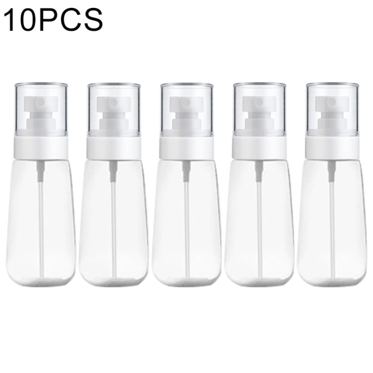 10 件便攜可重填塑膠細霧香水噴霧瓶 透明空噴霧瓶，60ml，60ml