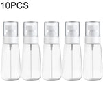 10 個便攜可重複填充塑膠細霧香水噴霧瓶透明空噴霧瓶，80ml，80ml