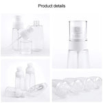 10 個便攜可重複填充塑膠細霧香水噴霧瓶透明空噴霧瓶，80ml，80ml