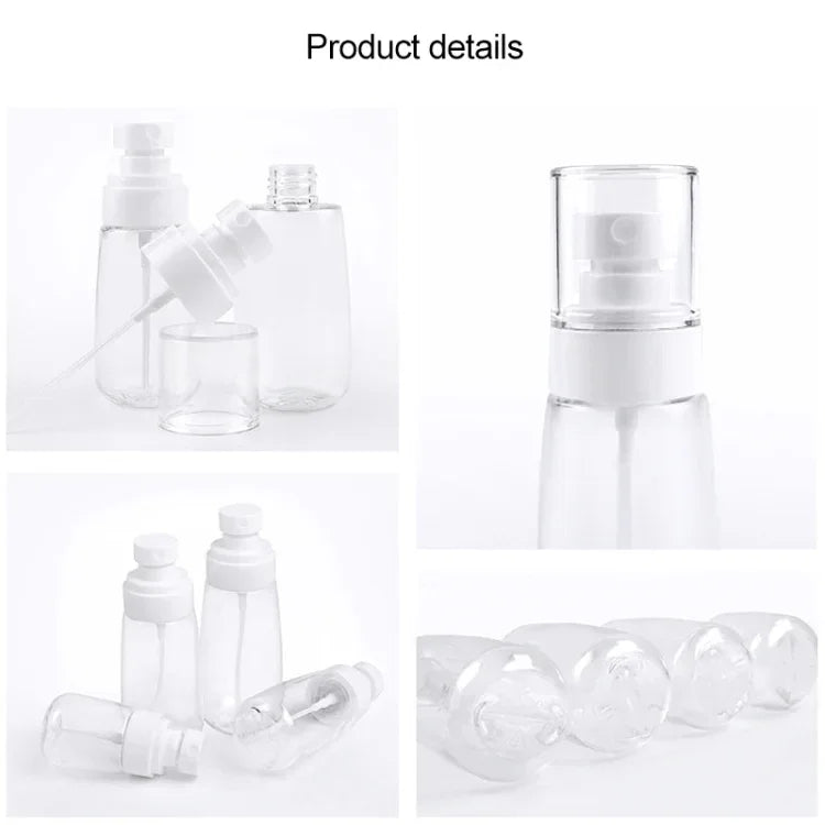 10 個便攜可重複填充塑膠細霧香水噴霧瓶透明空噴霧瓶，80ml，80ml