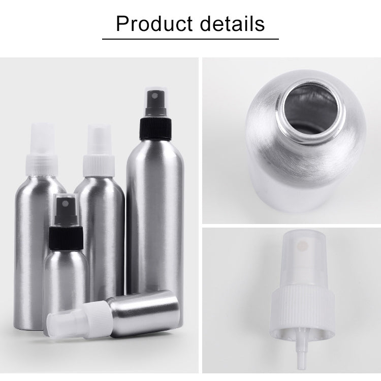 可重填玻璃細霧噴霧瓶 鋁瓶，100ml，100ml
