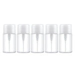 Portable Liquid Push Down Pump Dispenser Bottle Empty Plastic Bottle Container, 100ml, 100ml