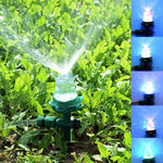 LED發光草坪灑水器自動灑水花園戶外灌溉噴嘴，LED草坪灑水器
