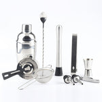 11合1不鏽鋼雞尾酒搖酒器工具套裝附木座，容量：750ml，750ml