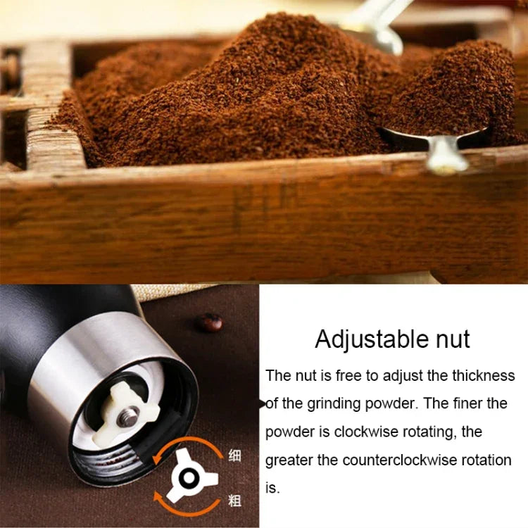 便攜式錐形磨芯手搖香料草本研磨機咖啡研磨機，容量：36g，便攜式錐形