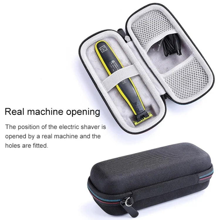 便攜EVA防震袋 剃鬚刀收納袋帶繩 適用Philips OneBlade，適用Philips OneBlade