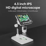 50倍-1000倍1080P便攜電子數字桌面顯微鏡帶LED燈，HC5230