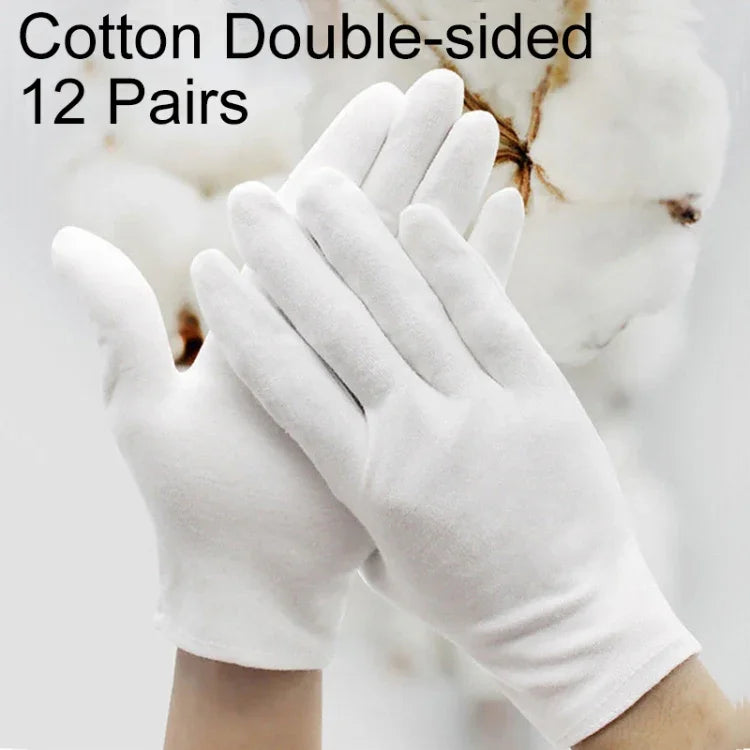 12雙勞保工作手套，棉質雙面，棉質雙面