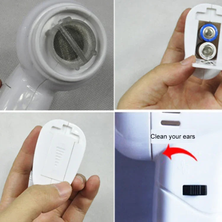 WaxVac電動溫和有效耳朵清潔器成人兒童耳朵清潔設備，耳部護理工具1個