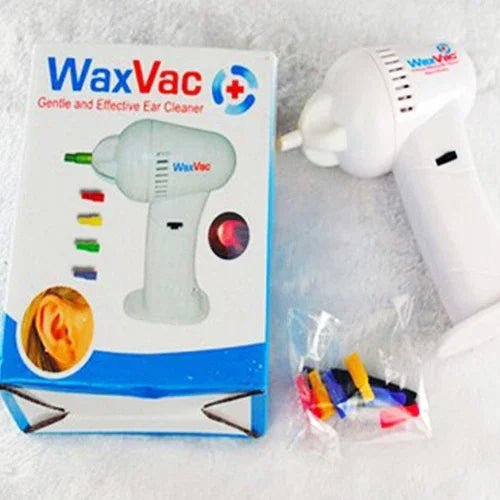 WaxVac電動溫和有效耳朵清潔器成人兒童耳朵清潔設備，耳部護理工具1個