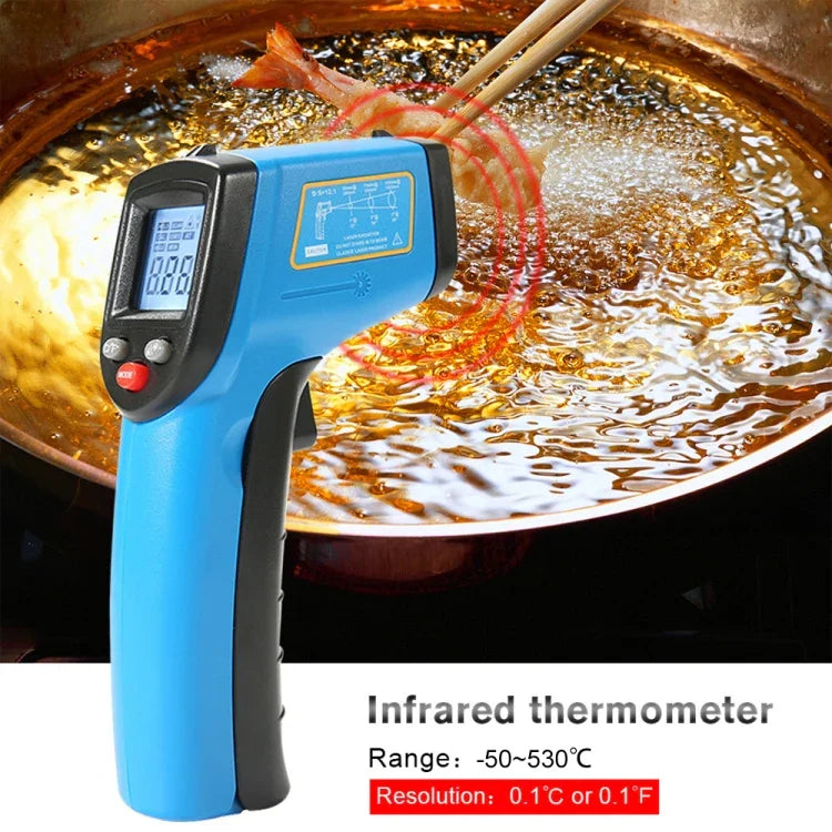 BENETECH GM531 手持式烹飪數字紅外線溫度計，測量範圍：-50~530°C，GM531