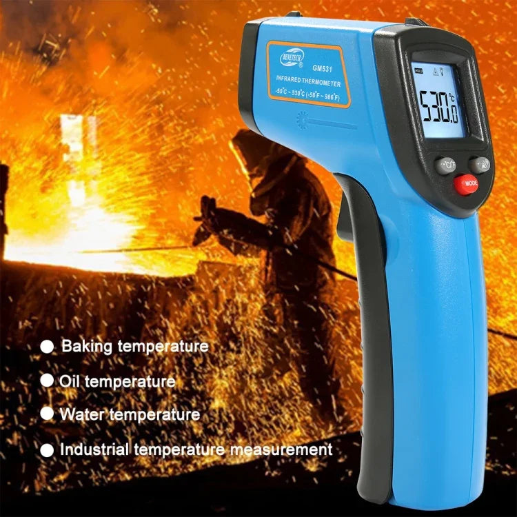 BENETECH GM531 手持式烹飪數字紅外線溫度計，測量範圍：-50~530°C，GM531