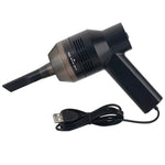 HK-6019A 3.5W便攜USB強力吸塵清潔器，電腦鍵盤刷嘴吸塵器手持清潔套件，適用筆記型電腦/寵物，USB線長1.8米，DC 5V（黑色）