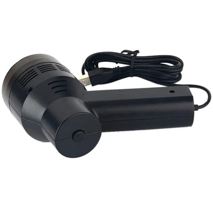 HK-6019A 3.5W便攜USB強力吸塵清潔器，電腦鍵盤刷嘴吸塵器手持清潔套件，適用筆記型電腦/寵物，USB線長1.8米，DC 5V（黑色）