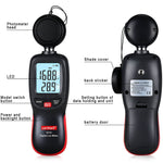 Wintact WT81數字光照度計，適用工廠/學校/家庭多種場合，量程：0-200,000 Lux