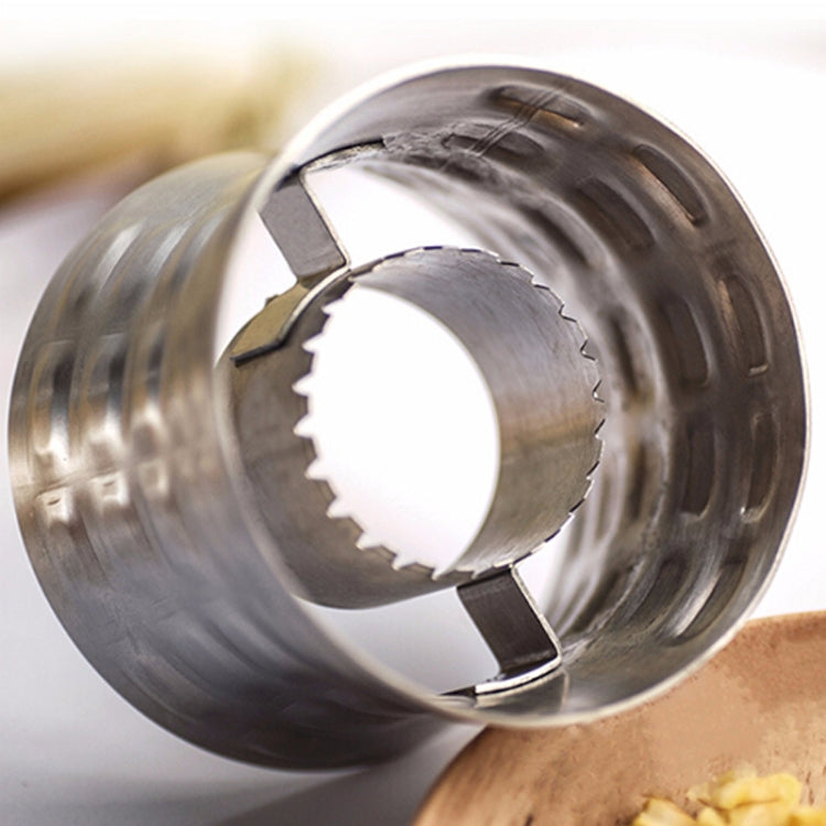 圓形304不鏽鋼家用玉米切割器玉米剝皮器廚房工具，不鏽鋼