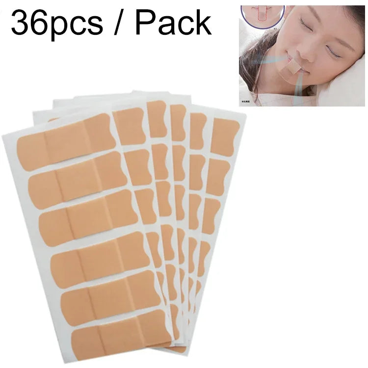 1 Pack Sleep Night Snoring Prevention Dream Talk/ Snoring/ Nose and Lip Sticker 36 Pieces